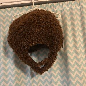 Bob Ross wig and beard costume hat unisex dense Afro plush wig Halloween